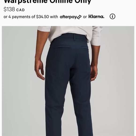 Men’s Lululemon commission pants - Picture 3 of 5